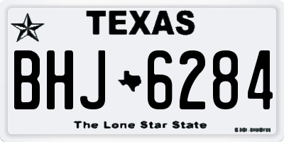 TX license plate BHJ6284