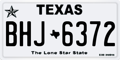 TX license plate BHJ6372