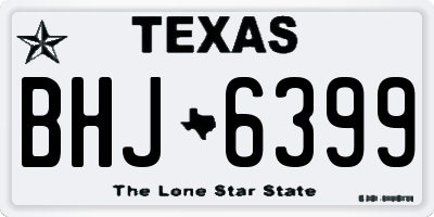 TX license plate BHJ6399
