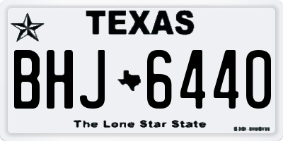 TX license plate BHJ6440