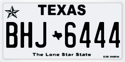 TX license plate BHJ6444