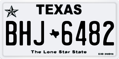 TX license plate BHJ6482