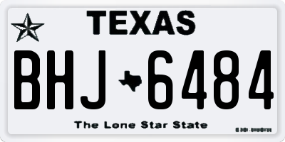 TX license plate BHJ6484