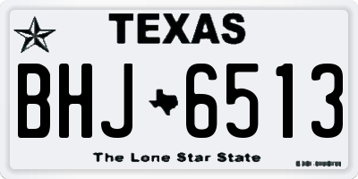 TX license plate BHJ6513