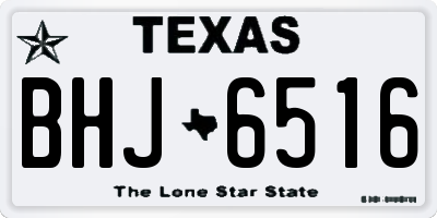 TX license plate BHJ6516