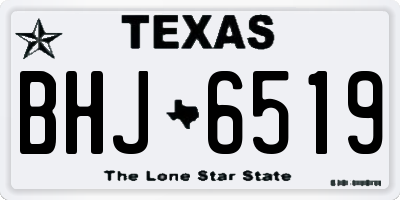 TX license plate BHJ6519