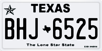 TX license plate BHJ6525