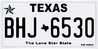 TX license plate BHJ6530