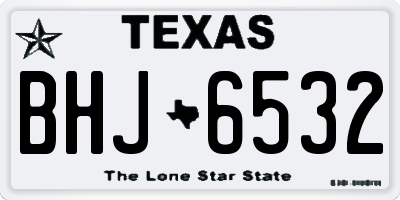 TX license plate BHJ6532