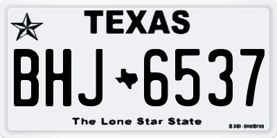 TX license plate BHJ6537