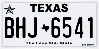 TX license plate BHJ6541