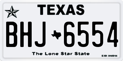 TX license plate BHJ6554
