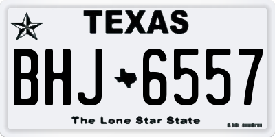 TX license plate BHJ6557