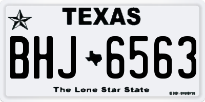 TX license plate BHJ6563