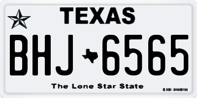 TX license plate BHJ6565