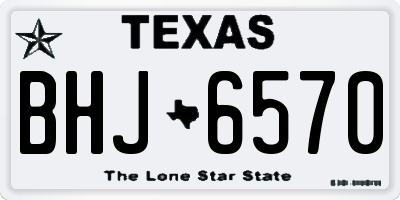 TX license plate BHJ6570