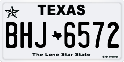 TX license plate BHJ6572