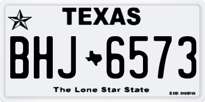 TX license plate BHJ6573