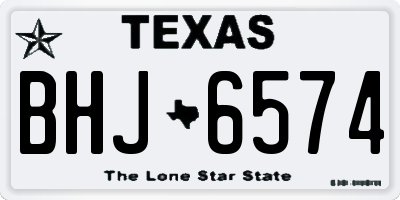 TX license plate BHJ6574