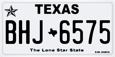 TX license plate BHJ6575