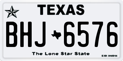 TX license plate BHJ6576