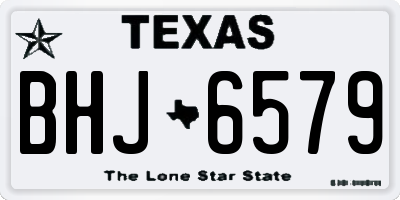 TX license plate BHJ6579