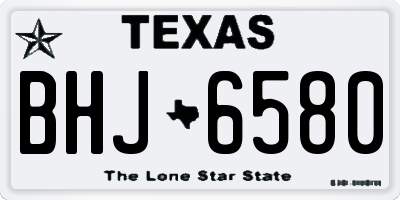 TX license plate BHJ6580