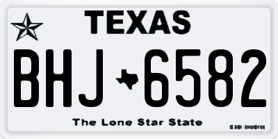 TX license plate BHJ6582