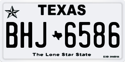 TX license plate BHJ6586