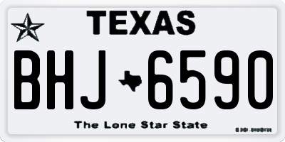 TX license plate BHJ6590