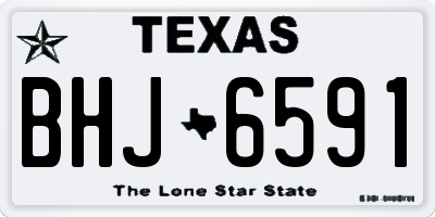 TX license plate BHJ6591