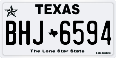 TX license plate BHJ6594