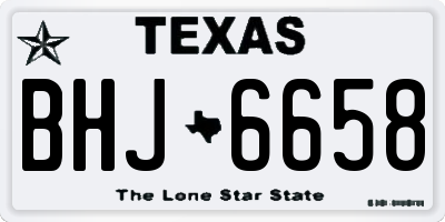 TX license plate BHJ6658