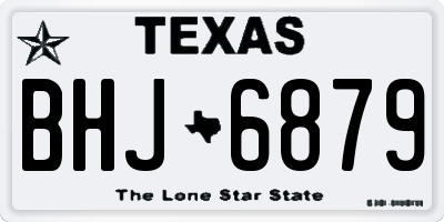 TX license plate BHJ6879