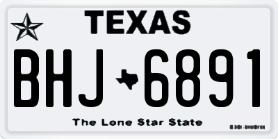 TX license plate BHJ6891