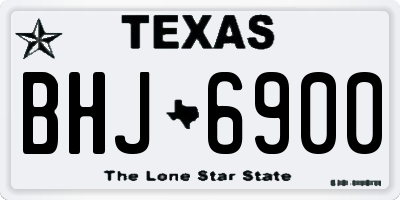 TX license plate BHJ6900