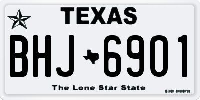 TX license plate BHJ6901