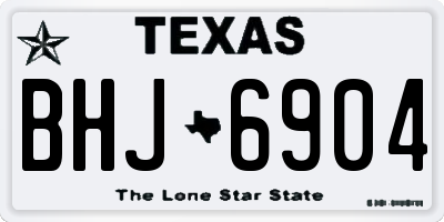 TX license plate BHJ6904