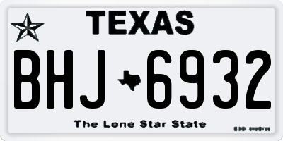 TX license plate BHJ6932