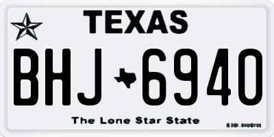 TX license plate BHJ6940