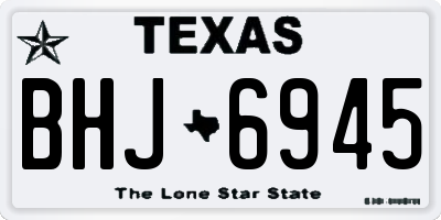 TX license plate BHJ6945