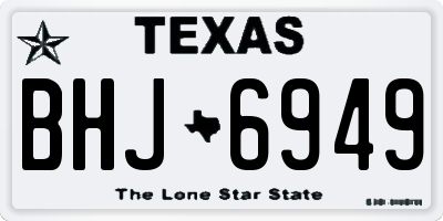 TX license plate BHJ6949