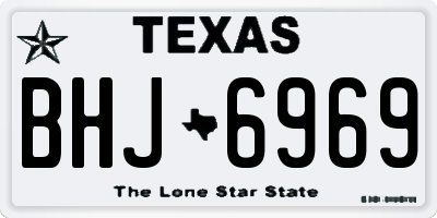 TX license plate BHJ6969
