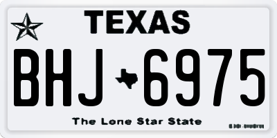 TX license plate BHJ6975