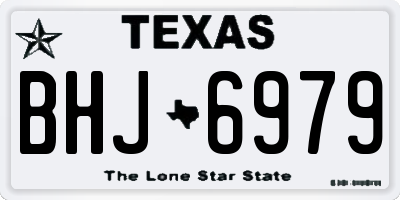 TX license plate BHJ6979