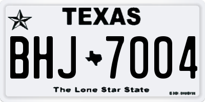 TX license plate BHJ7004