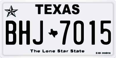 TX license plate BHJ7015