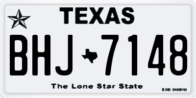 TX license plate BHJ7148