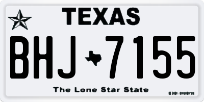TX license plate BHJ7155