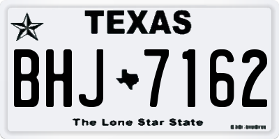 TX license plate BHJ7162